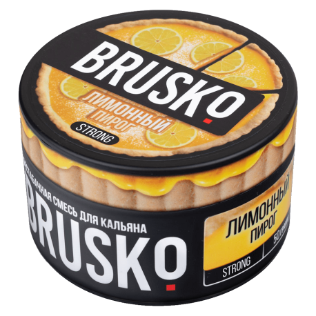 Бестабачная смесь для кальяна BRUSKO Лимонный пирог Strong 50 гр МАРКИРОВКА