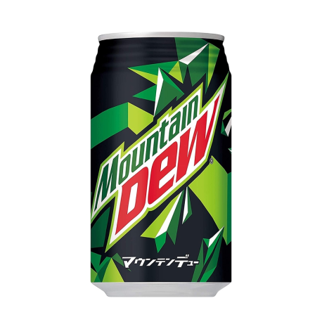 Газированный напиток Mountain Dew 350мл (24шт в уп) Япония