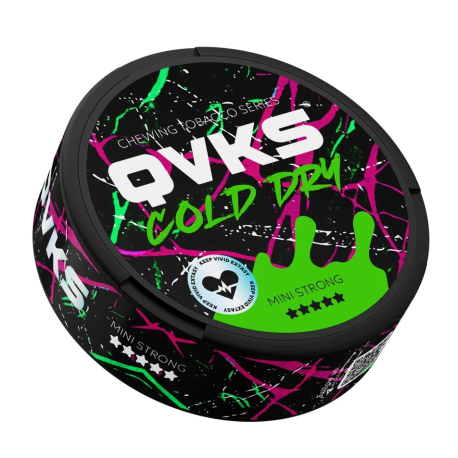 Жевательный табак QVKS MINI STRONG - COLD DRY   НОВИНКА 07 2025