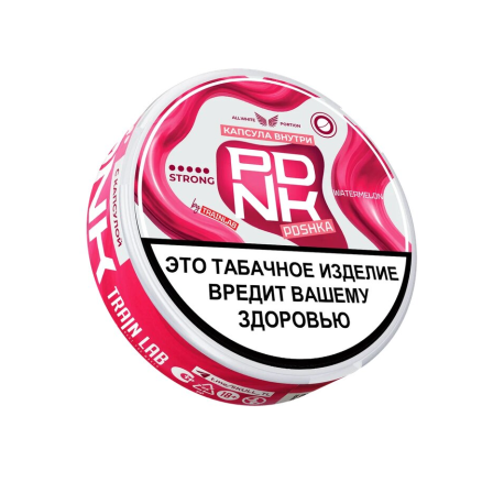 Жевательный табак PDNK BLAST TRAINLAB HARD SLIM - WATERMELON (с кнопкой) 8гр 19паучей НОВИНКА12 2025