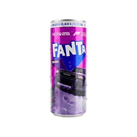 Газированный напиток Fanta Grape 250мл (12шт в уп) Болгария