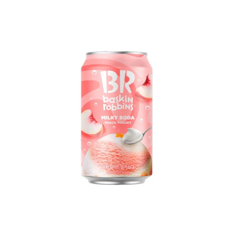Газированный напиток Baskin Robbins Peach Yogurt ж/б 350мл  (24шт в уп) 