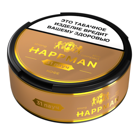Жевательный табак BRUSKO - HAPPMAN Кофе STRONG 10 гр 31 пауч