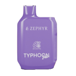 Одноразовая электронная сигарета ZEPHYR Typhoon Max 4000 - Grape Ice (20мг)