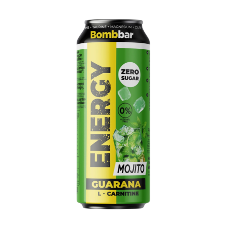 Напиток безалкогольный тонизирующий BOMBBAR - Mojito Energy (Мохито Энерджи) 450 мл (12 шт в упак)