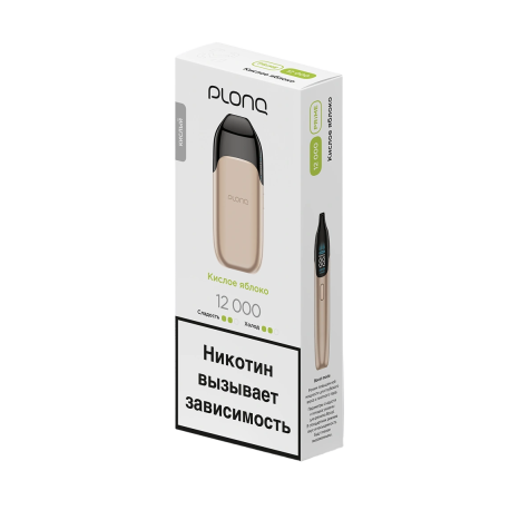 Одноразовая ЭС PLONQ Prime 12000 - Кислое Яблоко (м)     НОВИНКА 01 01 2026