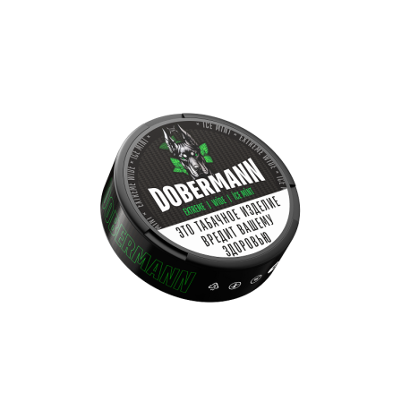 Жевательный табак DOBERMANN WIDE - Холодная Мята   НОВИНКА 06 2025