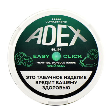 Жевательный табак ADEX - ФЕЙХОА ультрастронг слим клик   НОВИНКА 06 2025