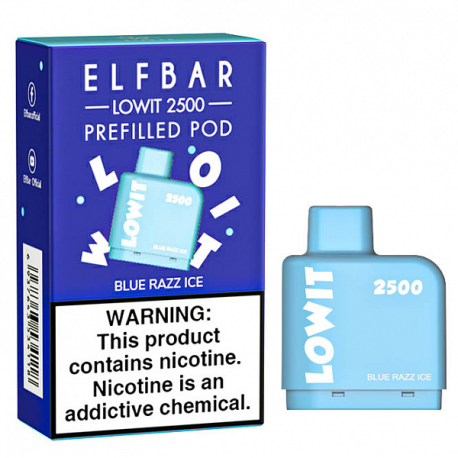 Картридж Elf Bar LOWIT 2500 - Blue Razz ice (м)