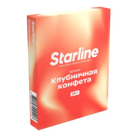 Табак для кальяна Старлайн Клубничная конфета 25 гр   НОВИНКА 08 2025