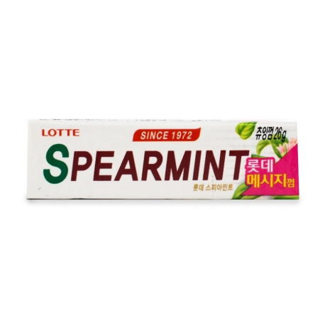Lotte Жев. резинка SPEARMINT пластинки 26,1г (15шт в уп) Япония