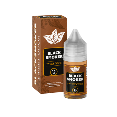 Ароматизатор Black Smoker TOBACCO - SWEET ODOR (с ароматом кофе и медовыми нотками) 13мл