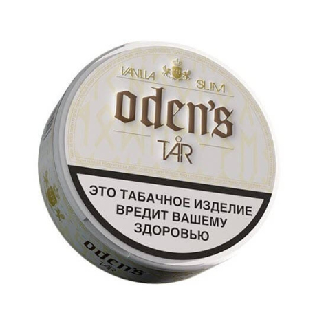 Жевательный табак ODEN'S TAR - VANILLA SLIM 10 гр  НОВИНКА 06 2024