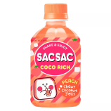 Сокосодержащий напиток Lotte SAC SAC COCO RICH PEACH 280 мл (24 шт. в упаковке)